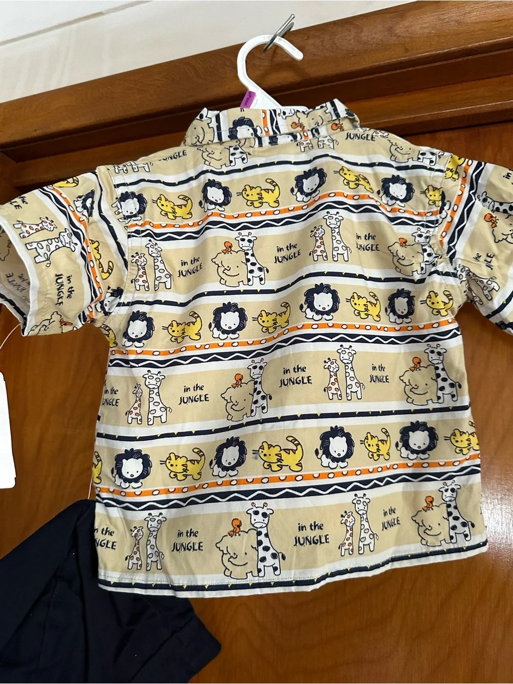 Cradle Togs Safari 4 Pc Outfit NWT 18M Jungle Animal Shirt Hat Pants Set